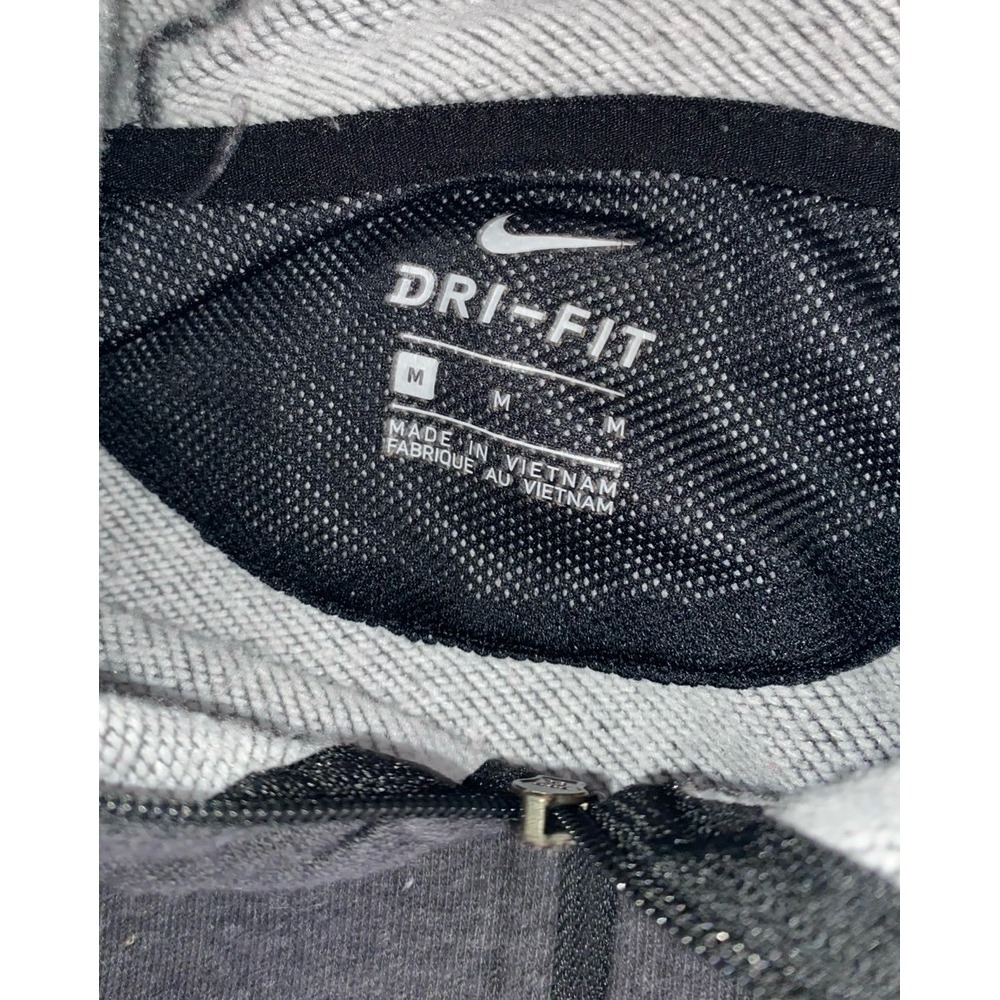 Nike Women's Gray Dri-FIT High Low Split Hem Zip Up Jacket - Picture 6 of 6